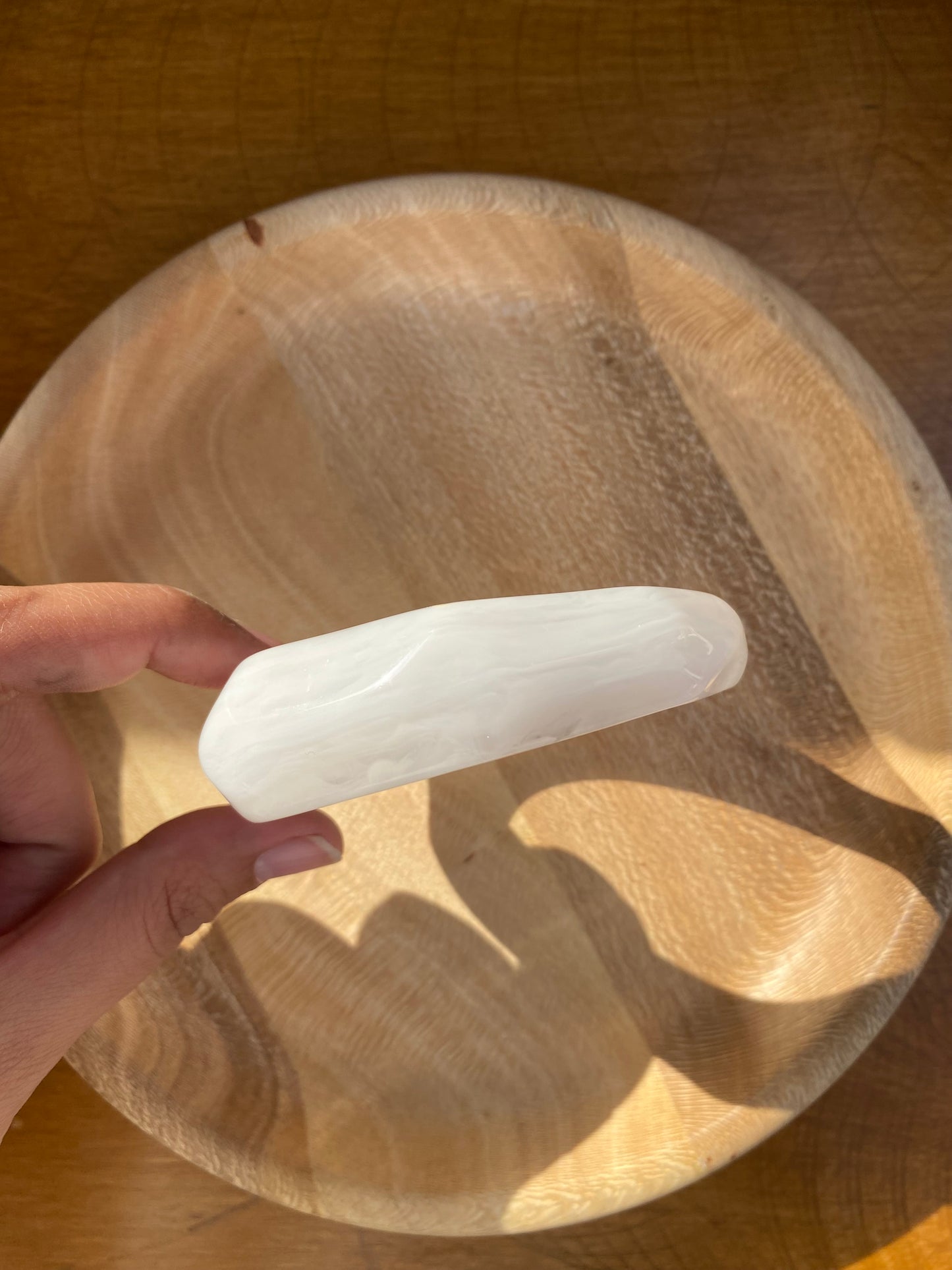 White irregular bangle