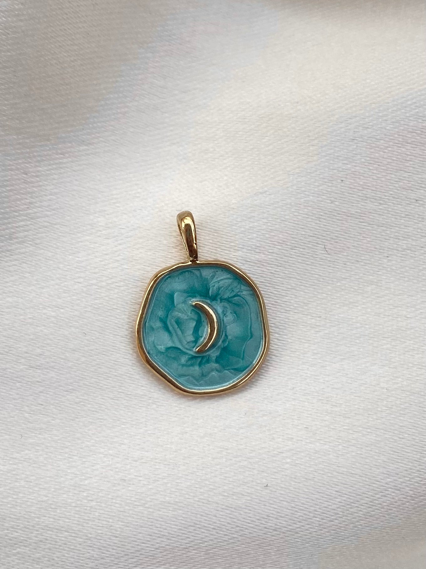 Moon circle charm
