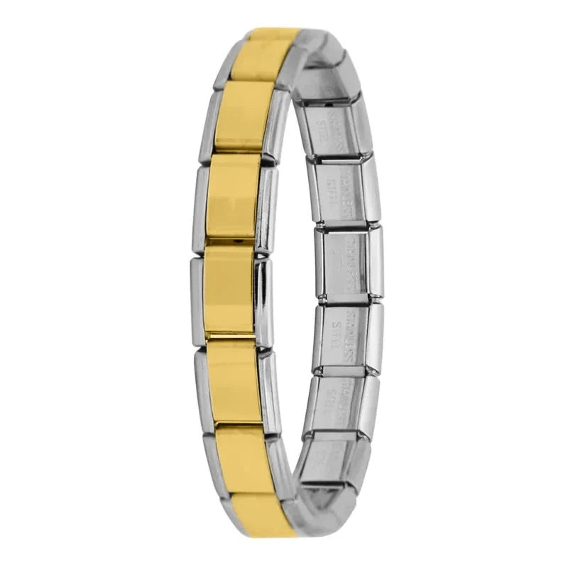 Gold center Italian bracelet