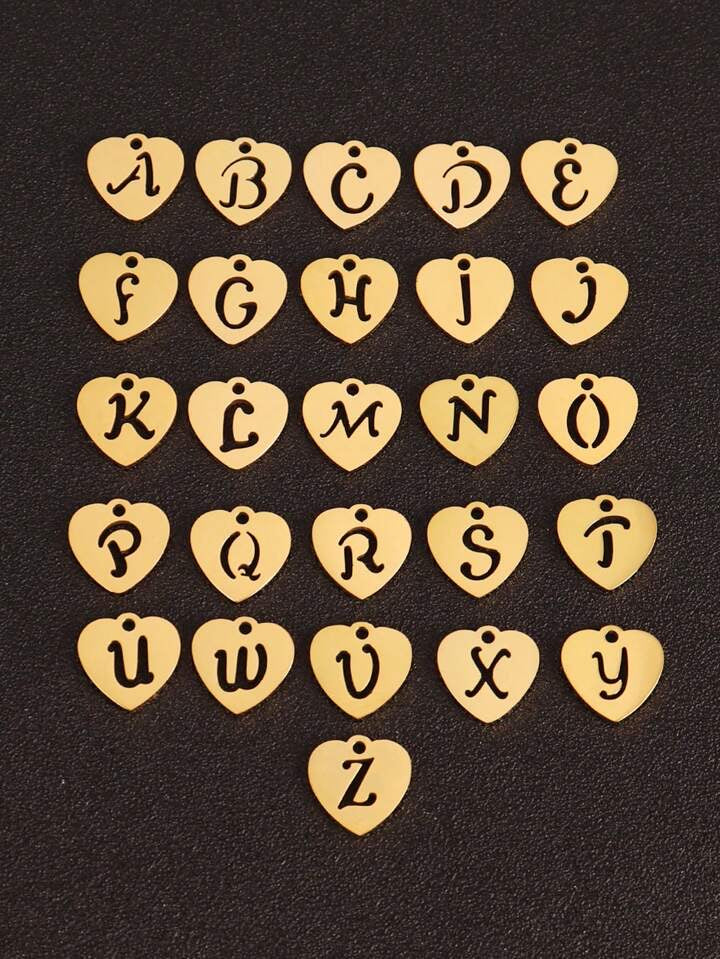 Heart shaped letters