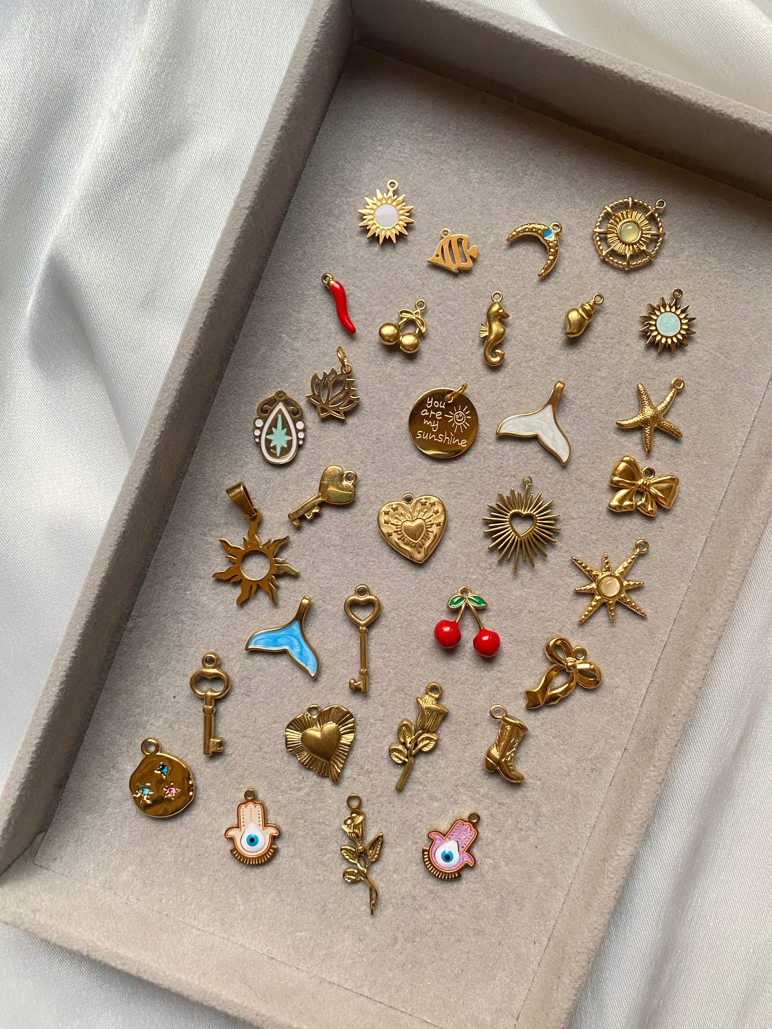 Stainless steel charms