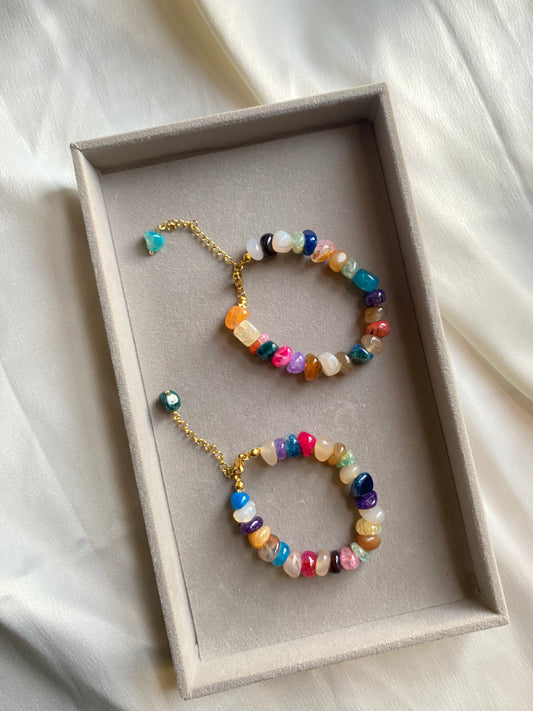 Colorful stones bracelet