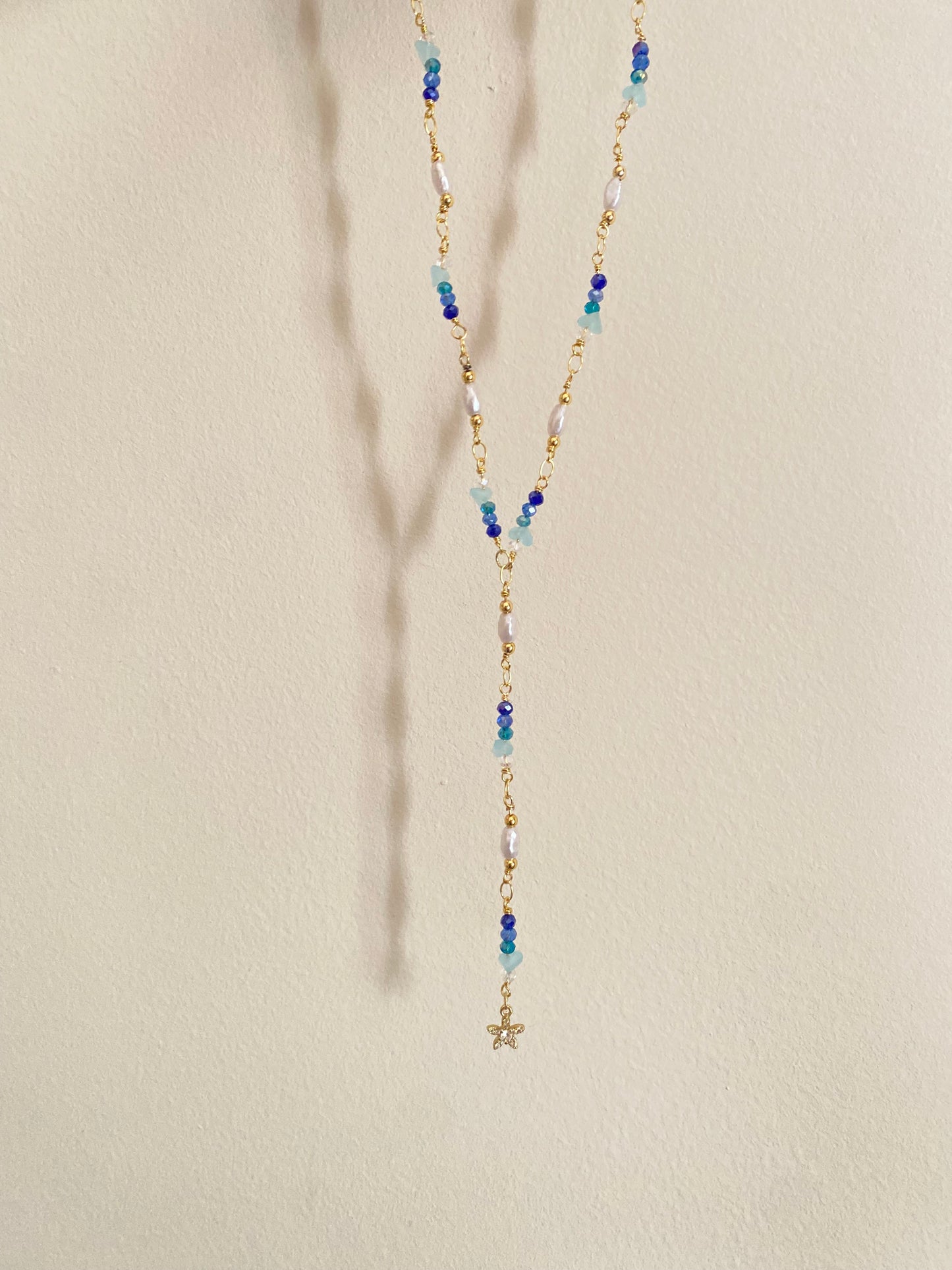 Blues drop necklace