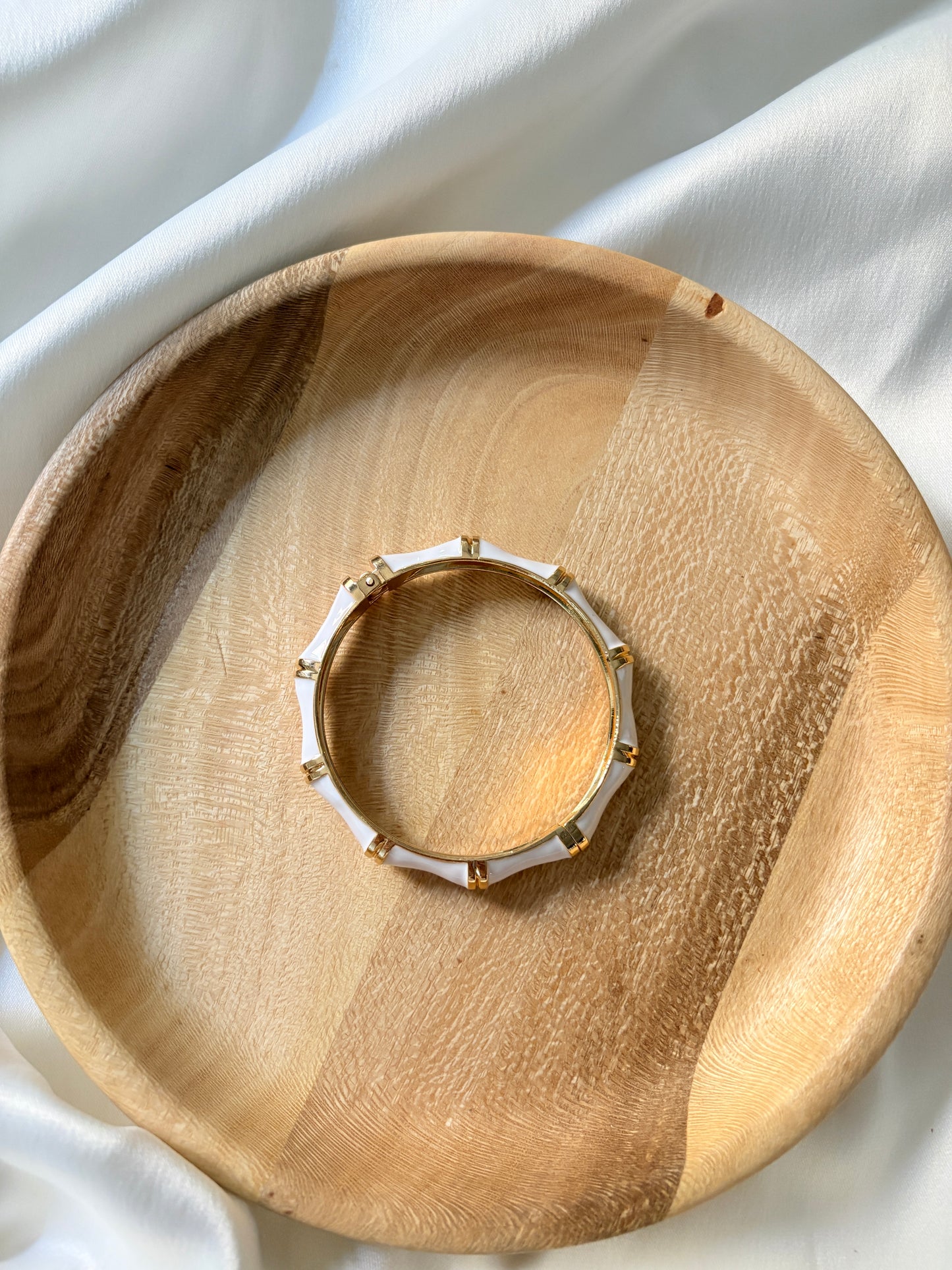 White Bambo bangle