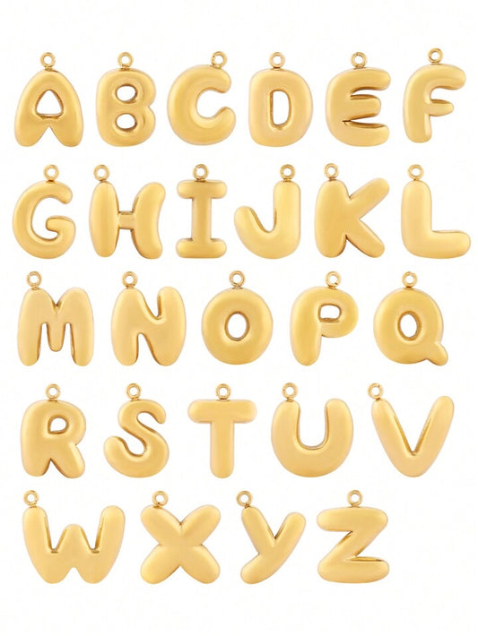 Stainless steel bubbly letters