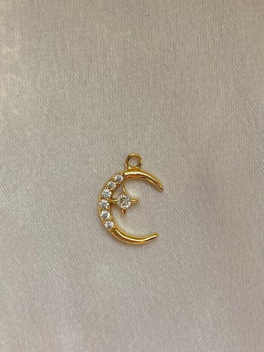 Gold studs crescent
