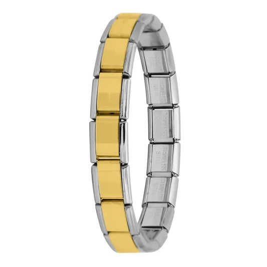 Gold center Italian bracelet