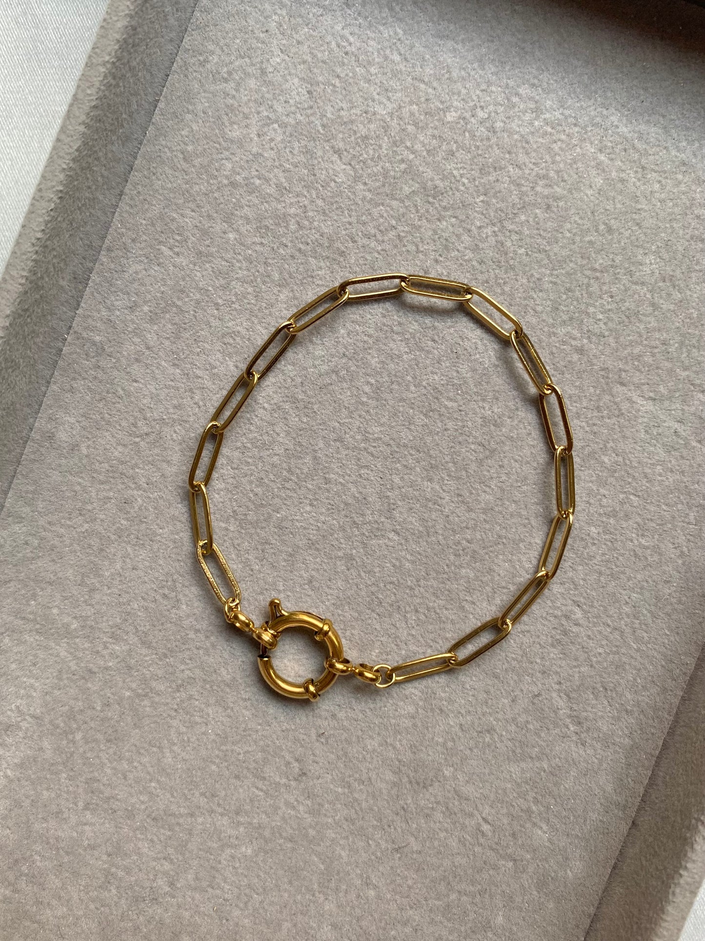 Paperclip lock bracelet