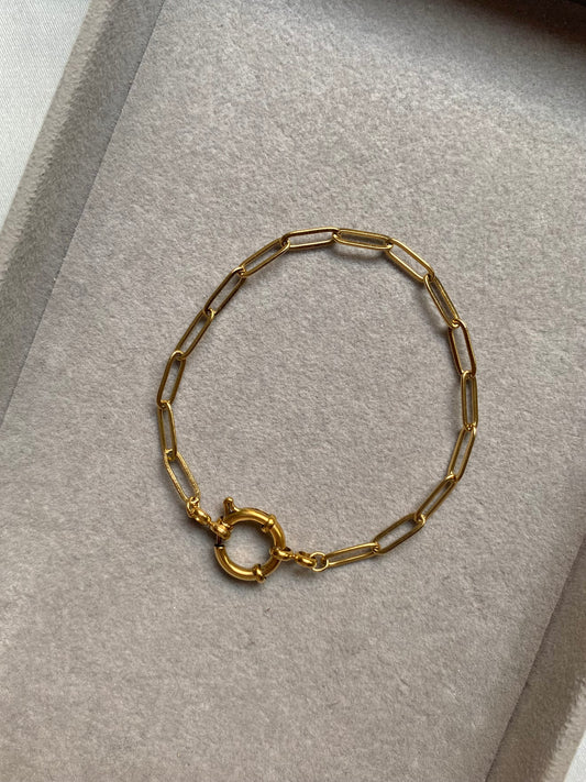 Paperclip lock bracelet