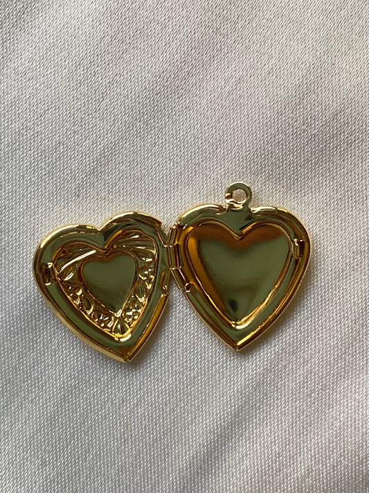 Heart locket charm