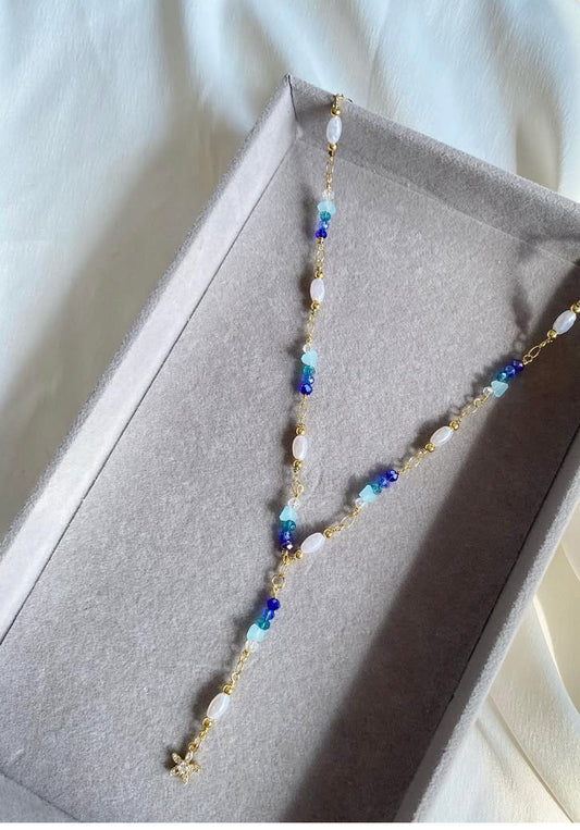 Blues drop necklace