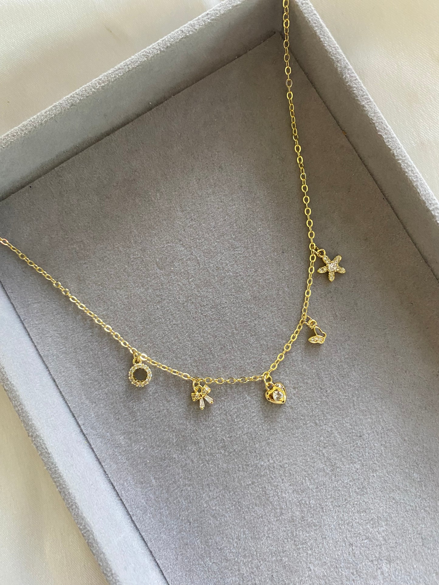 Small charms necklace