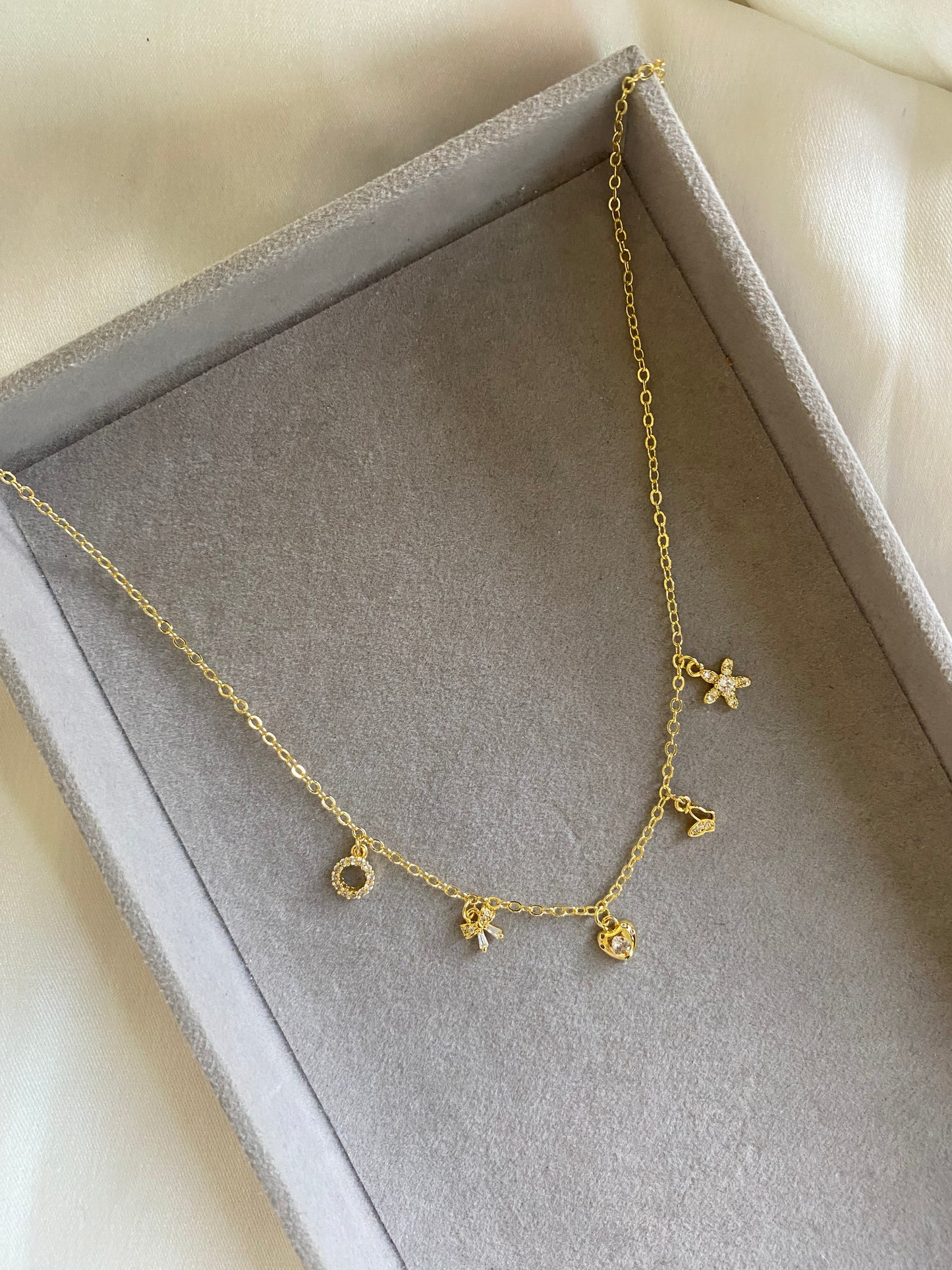 Small charms necklace