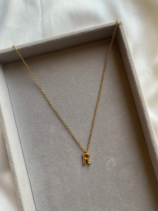 Basic small letter necklace