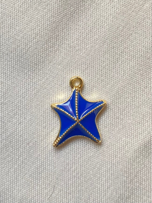 Blue starfish bubbly