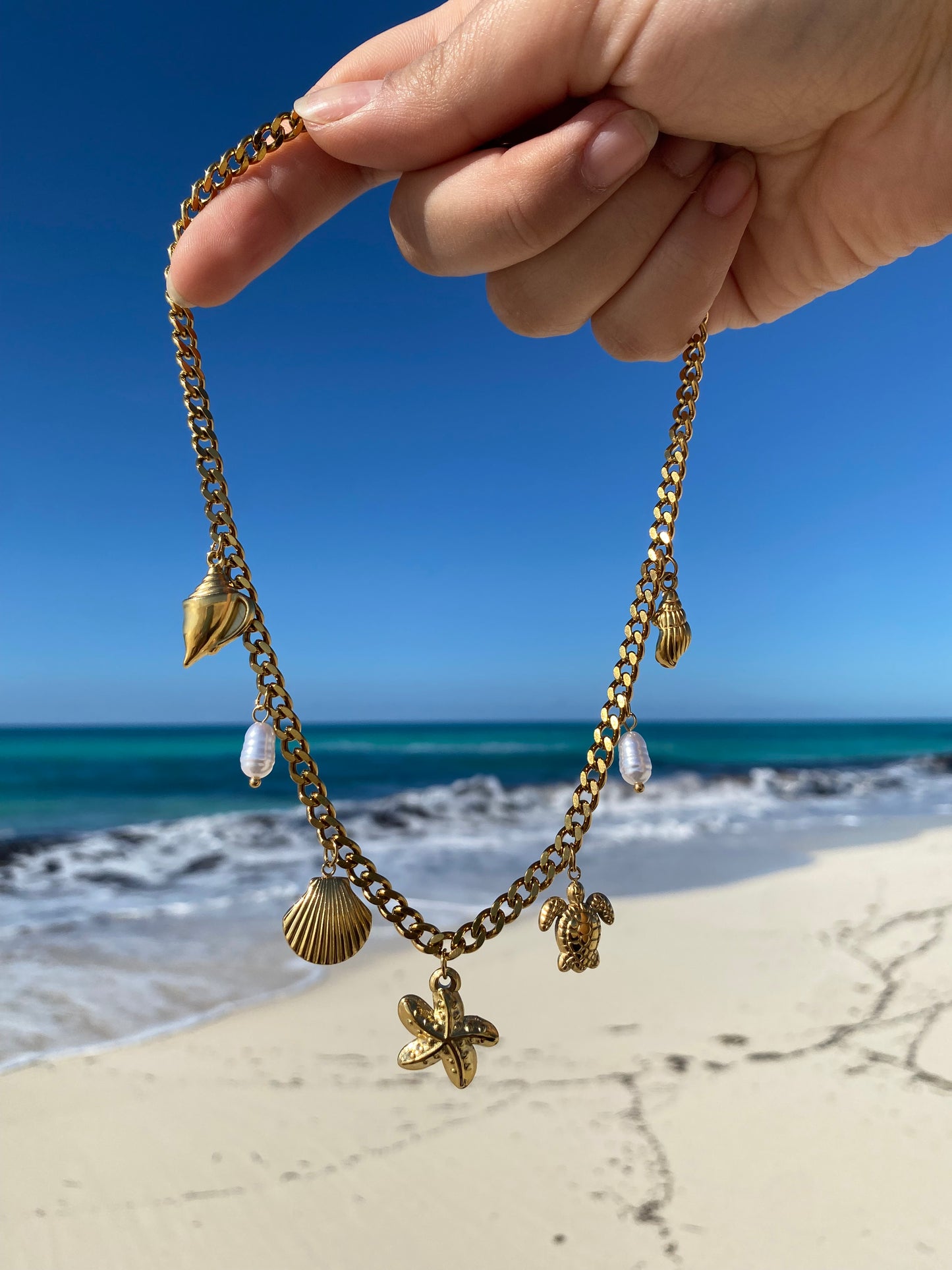 Charms necklace 🪸🐠🐚