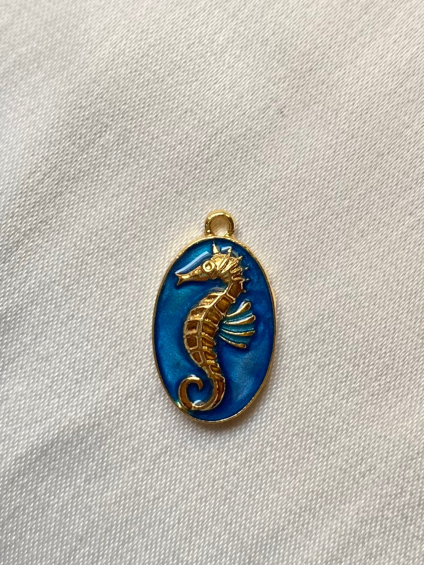 Blue seahorse