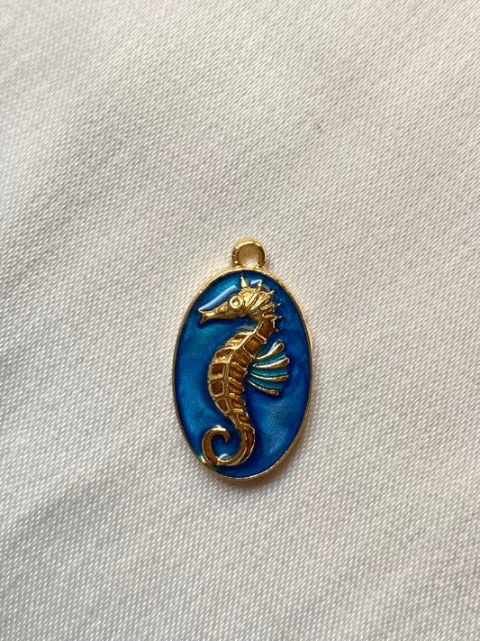 Blue seahorse